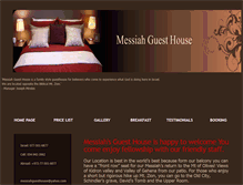 Tablet Screenshot of messiahguesthouse.com